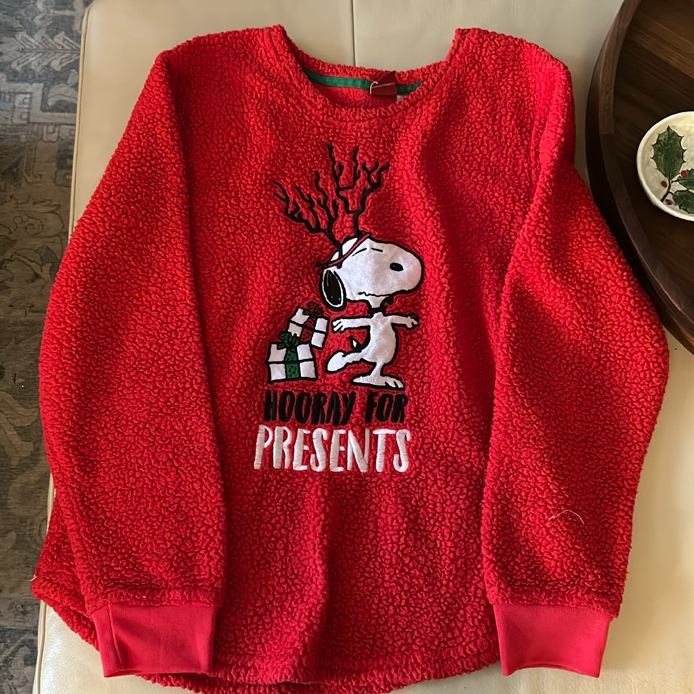 Peanuts Festive Red Snoopy Sweater